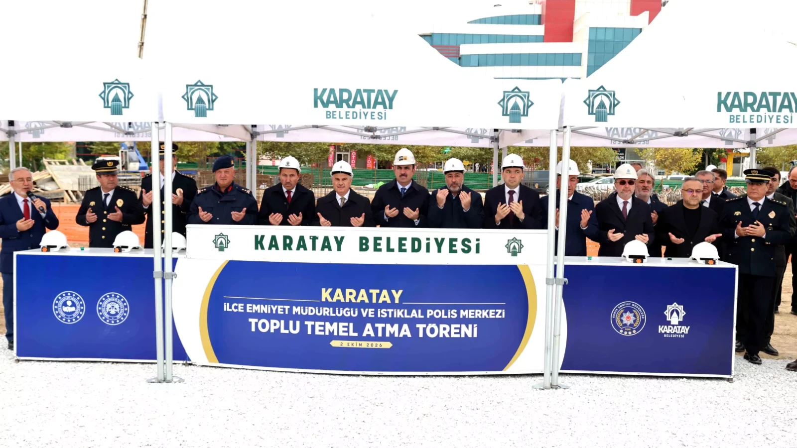 Konya Karatay'a 'Emniyet'li toplu temel
