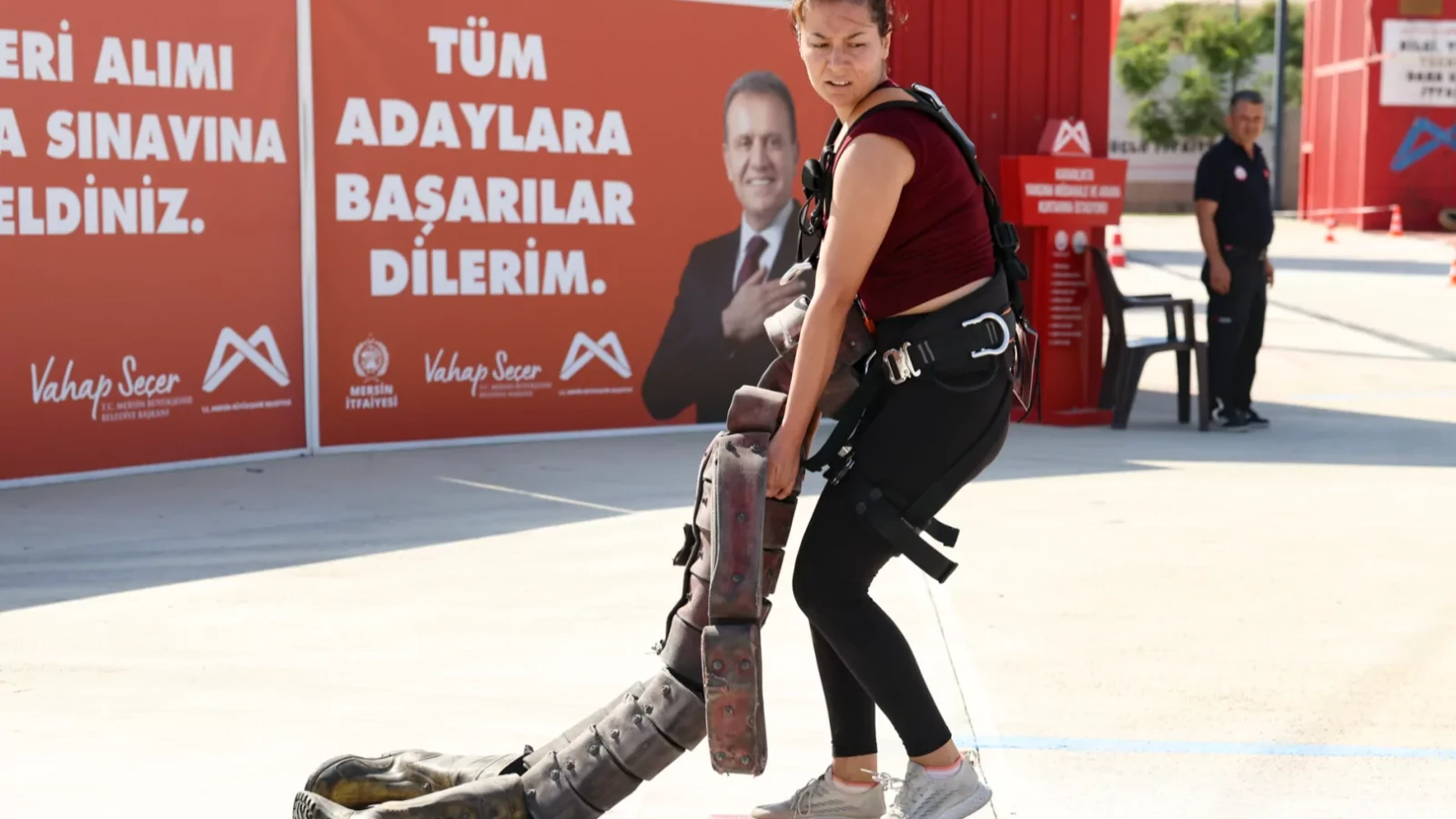 İtfaiye eri olmak için kıyasıya yarıştılar
