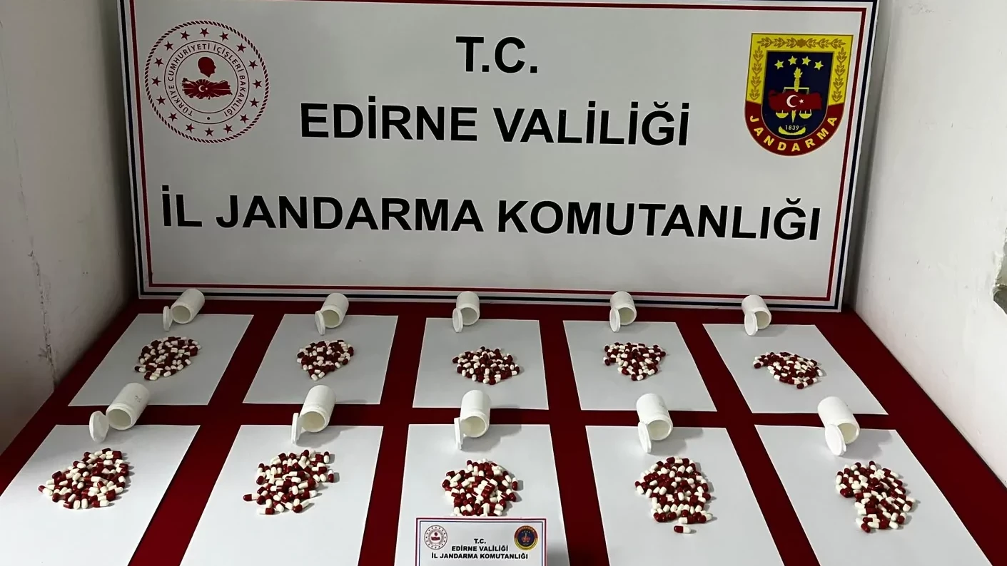 Uzunköprü'de 568 adet sentetik hap ele geçirildi