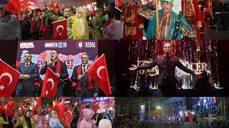 Bursa’da Cumhuriyet coşkusu