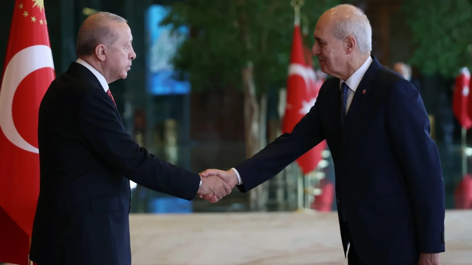 Devlet erkânı Külliye’de buluştu... Erdoğan, tebrikleri kabul etti
